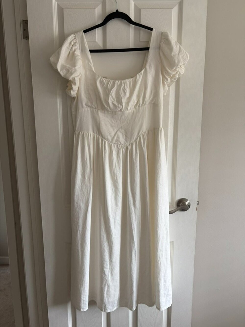 Linen-Blend Drop-Waist Maxi Dress LP